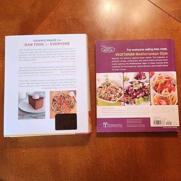 Vegetarian Mediterranean Kitchen Cookbook & Raw Food for Everyone Books Bundle - Picture 2 of 12
